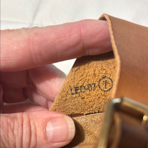 Brown Leather Toe Strap Footbed Buckle Strap Sandals - Picture 4 of 6